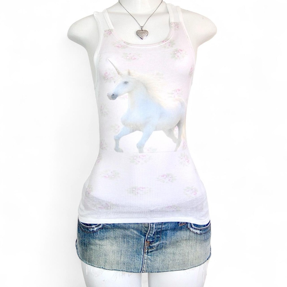 y2k unicorn tank top coquette fairycore